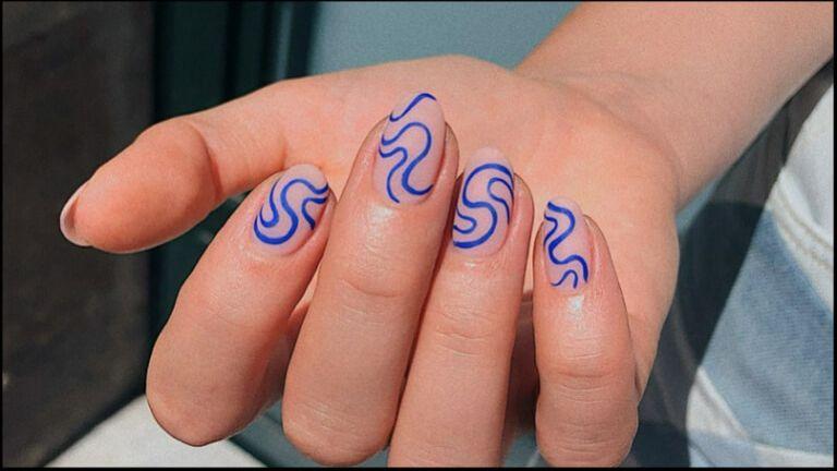 Blue Nail Art