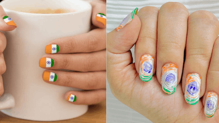 Nail Art for Independence Day
