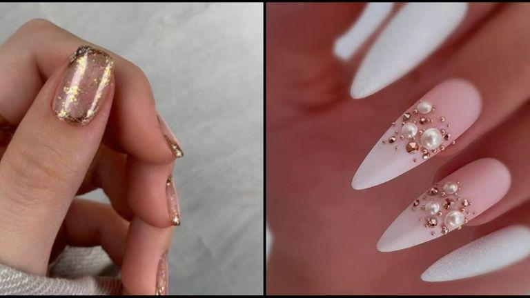 bridal nail art designs
