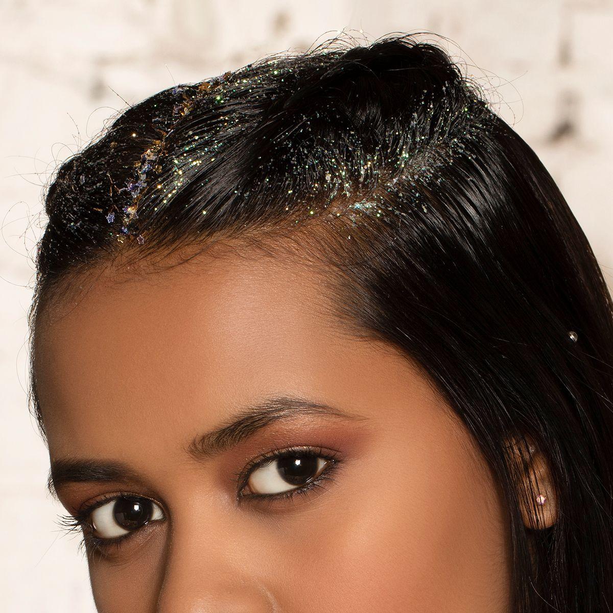 Shimmer Hair Look - Glitterati Hair look - MyGlamm